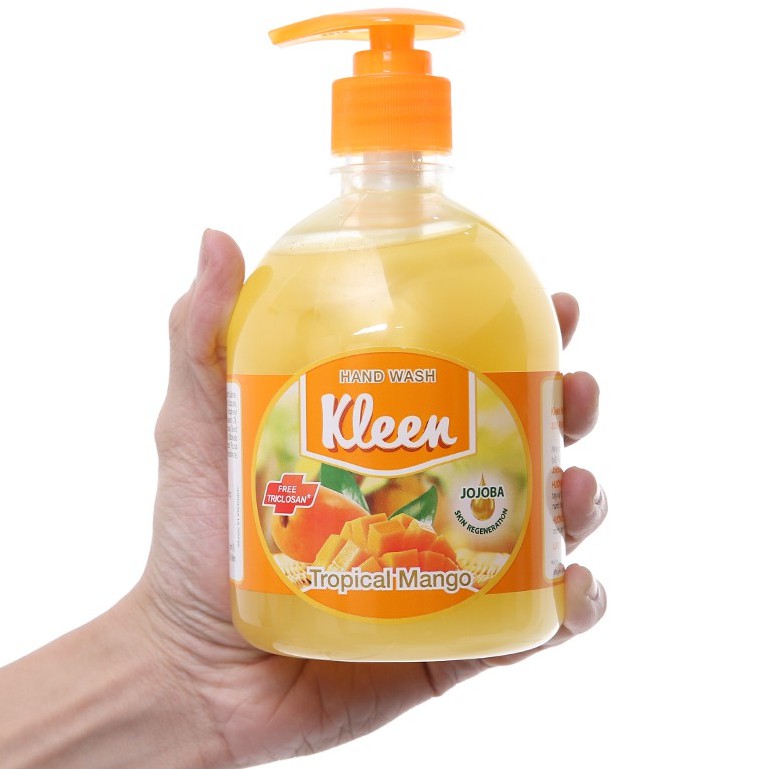 Nước Rửa Tay Kleen 500Ml Hương Xoài