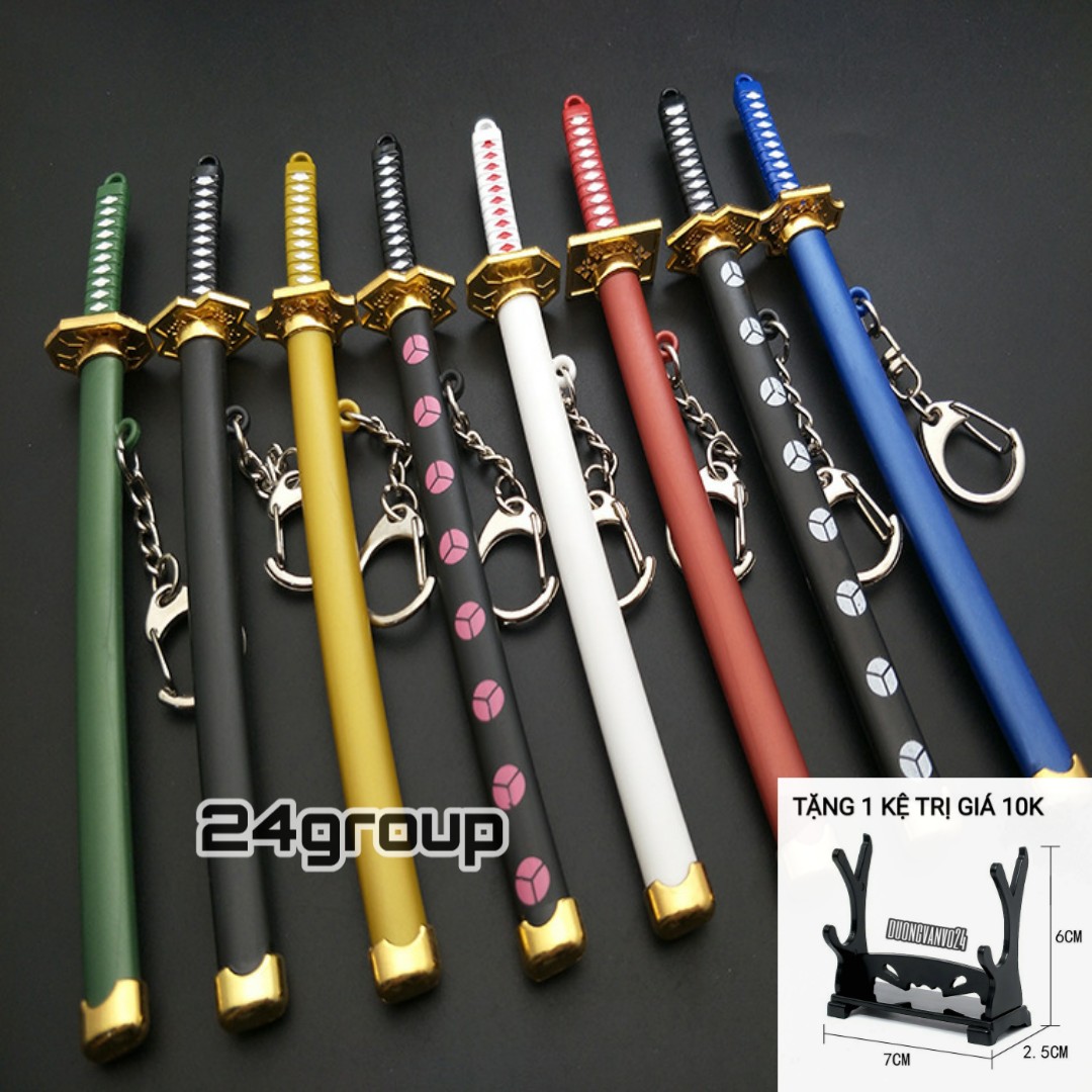Combo móc khoa mô hình kiếm katana nhật bản (7 Chiếc)