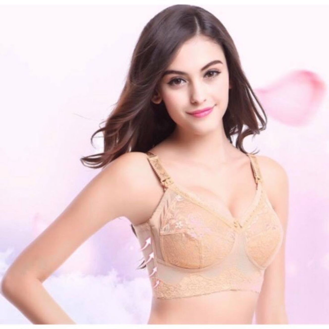 Bra corset che mỡ lưng không gọng mút mỏng, bản lưng to (Mã SP 1886)