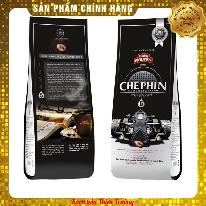 Cà phê Chế phin 5 Trung Nguyên - Bịch 500 gram