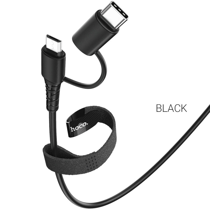 Cáp 2 in1 Micro/Lightning và  Micro/Type C HOCO X54