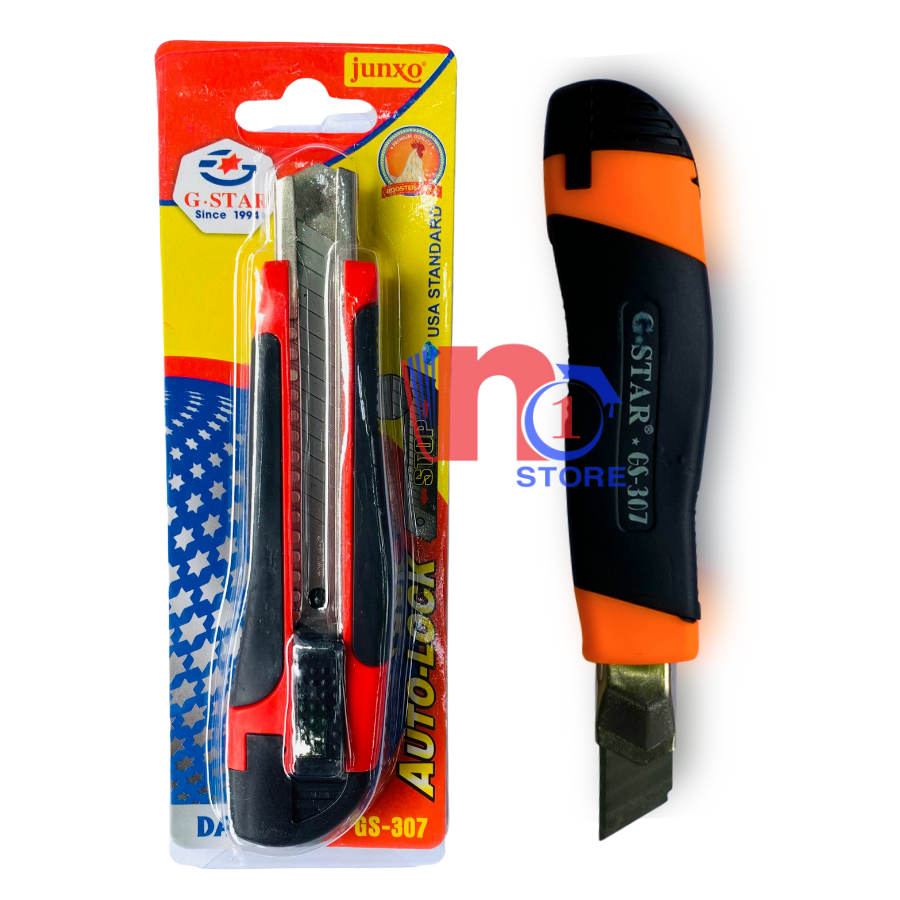 Dao rọc, cắt giấy gstar 307 loại lớn tự đông khóa lưỡi dao
