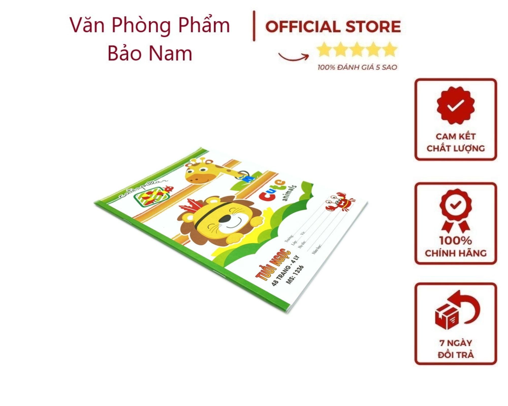 Vở 4 ô ly 48 trang tuổi ngọc 1336 ,lốc 10 quyển,