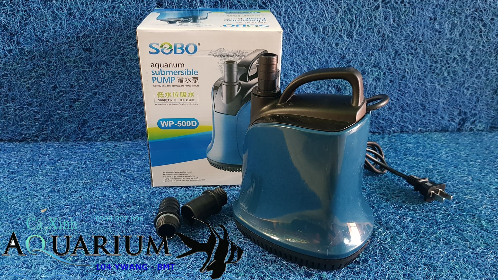 Sobo WP - 500D Máy Bơm hút đáy hồ cá
