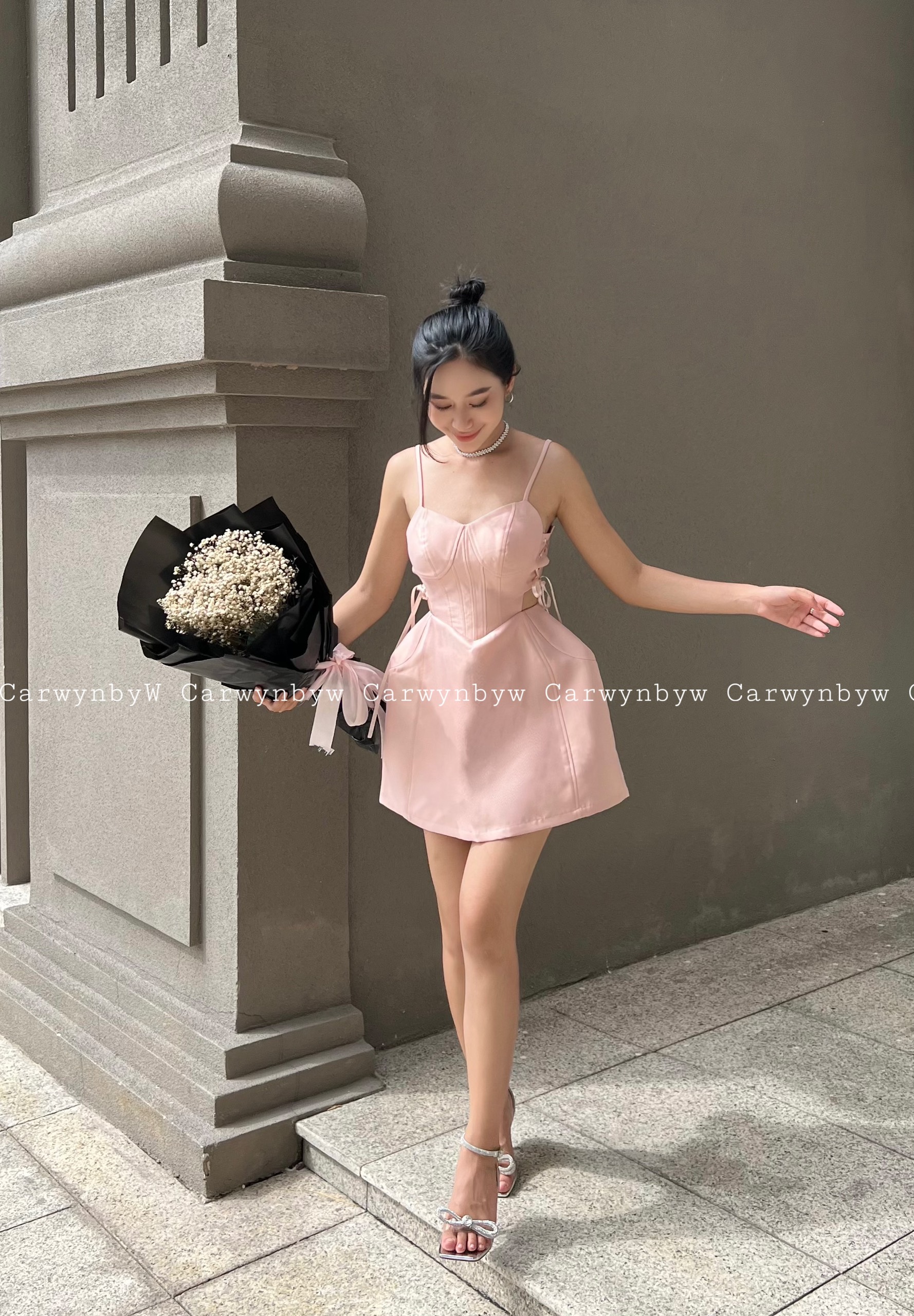 Đầm Corset Cúp Ngực Đan Dây Có Lót Quần (Koki Dress)
