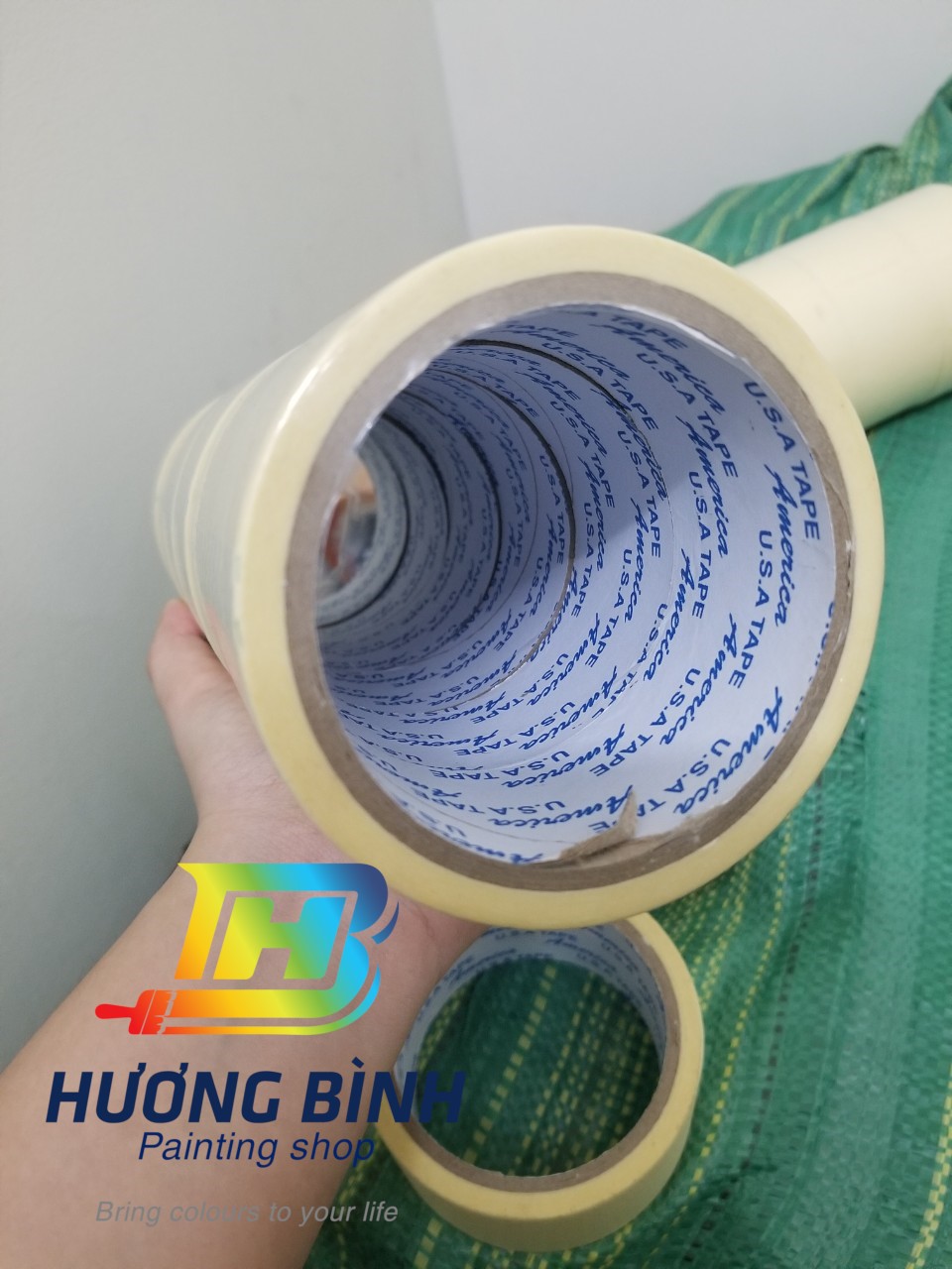 Băng keo giấy 48mm ( lốc 6 cuộn)