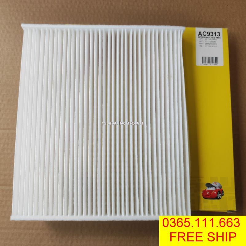 Lọc gió điều hòa hyundai santafe 2005-2023 js asakashi