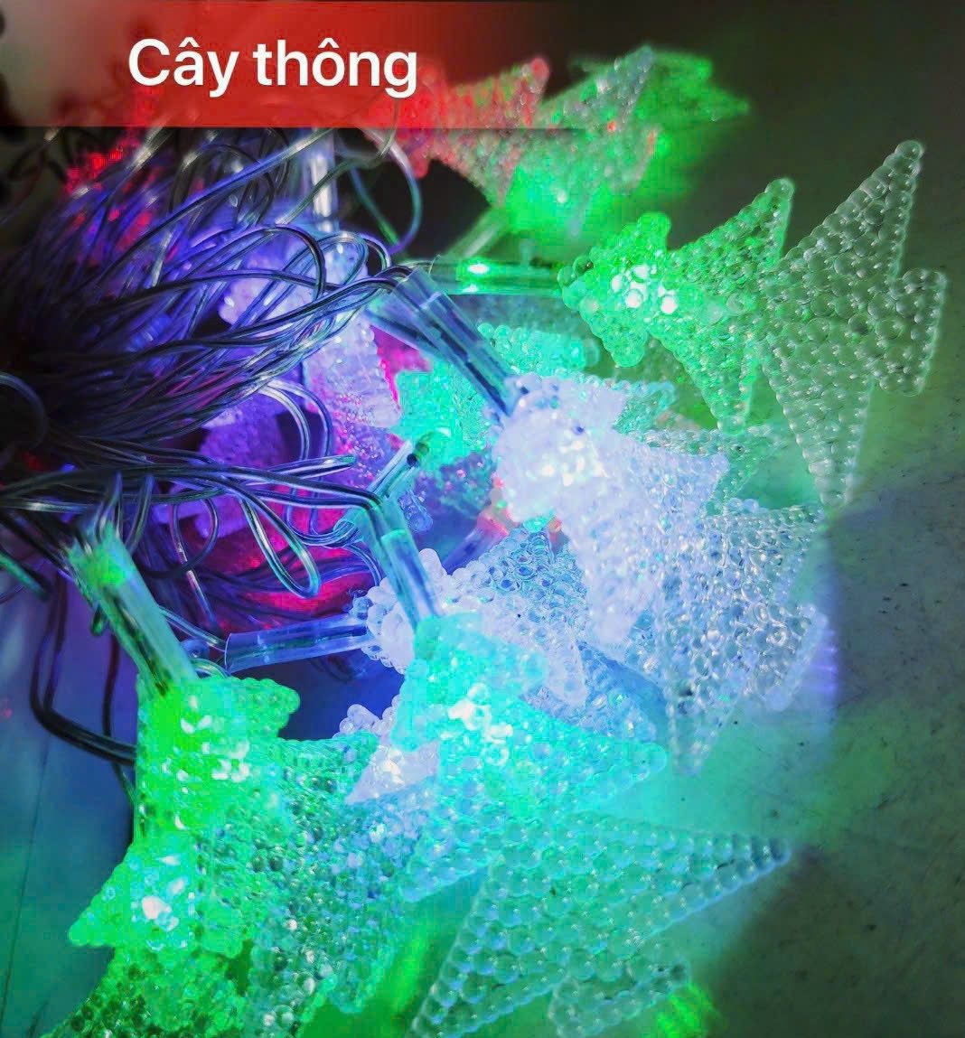DÂY LED CHỚP KIỂU 3M 16 BÓNG ĐỔI MÀU (DÂY TRONG)