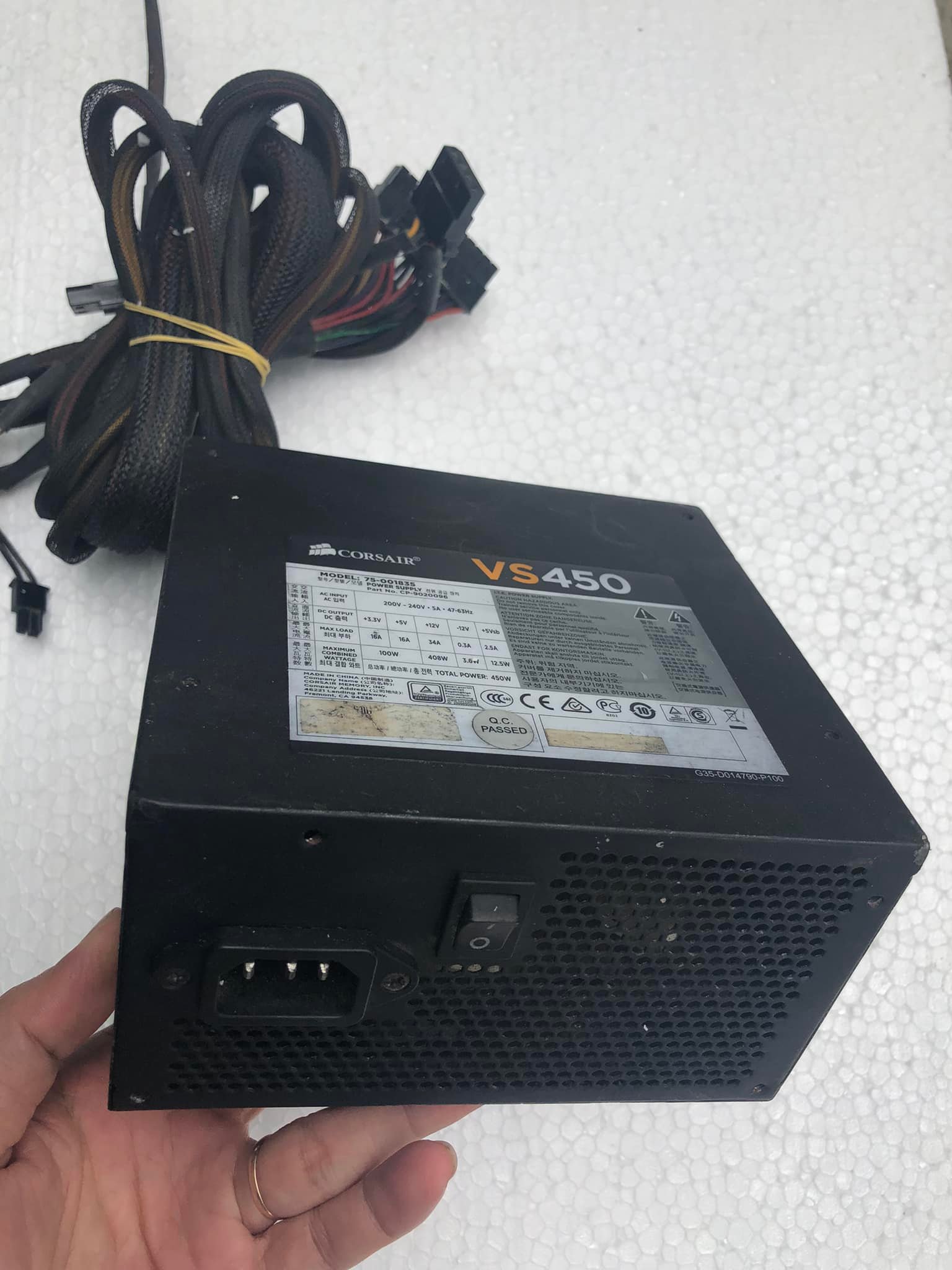 {SALE}Bộ nguồn máy tính PC CORSAIR VS450 Công suất thật