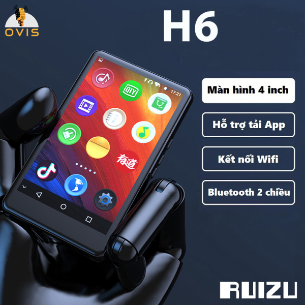 [BH 1 ĐỔI 1] Máy Nghe Nhạc Ruizu H6 Cảm Ứng Hệ Điều Hành Android 5.1, Kết Nối Bluetooth Wifi, Loa Ngoài (8Gb)
