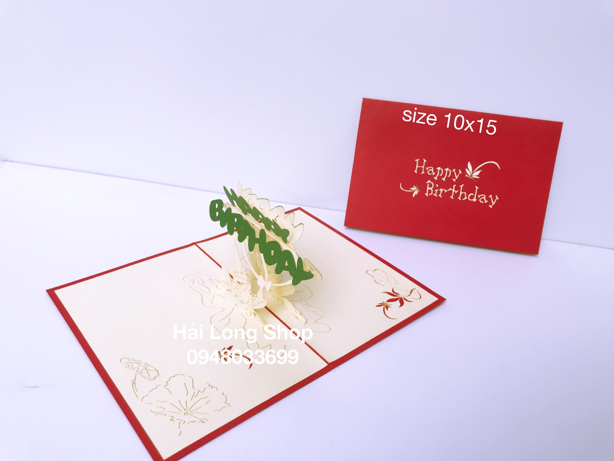 Con Ếch - Frog - Birthday - Sinh nhật - Thiệp 3D ( 2 màu bìa )