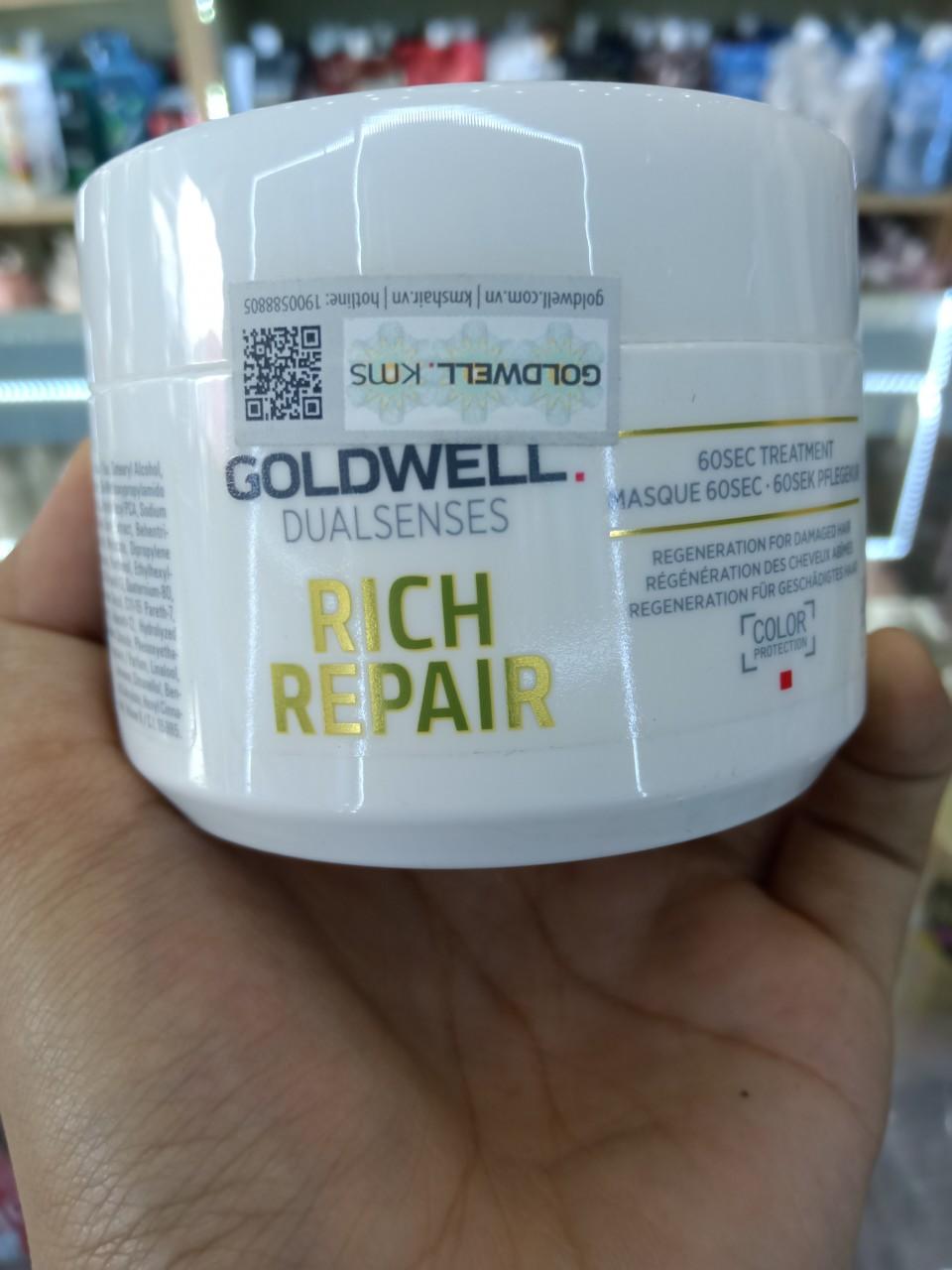 Mặt Nạ Hấp Tóc  Phục Hồi GOLDWELL DUALSENSES 200ML