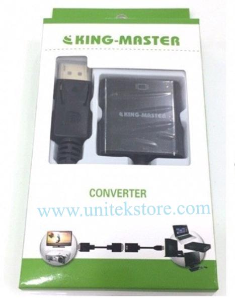 [UNITEK STORE] CÁP CHUYỂN DISPLAYPORT SANG VGA KINGMASTER (KY-M 361W)