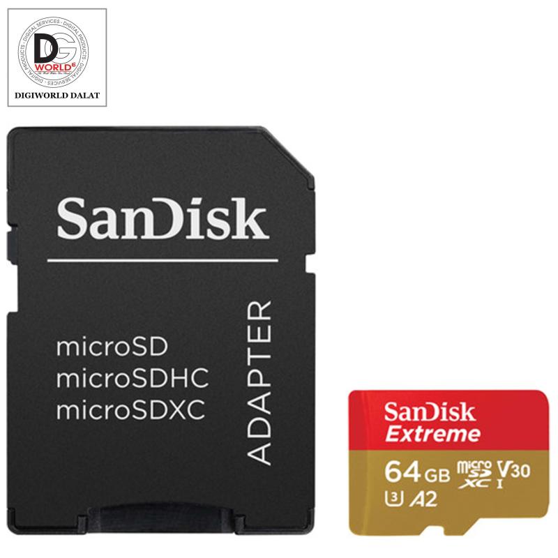THẺ NHỚ MICRO SDXC UHS-I 64 GB EXTREME VỚI BỘ CHUYỂN ĐỔI SD (160MB /S)