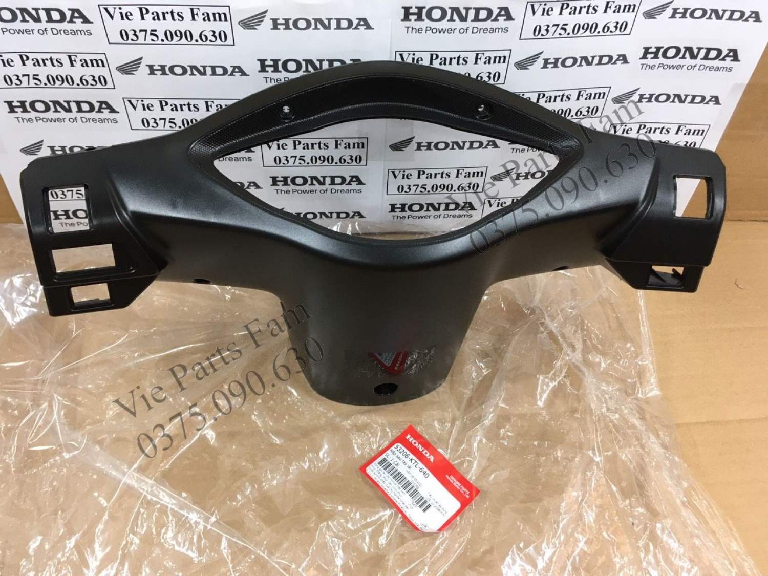 Nắp sau tay lái/ Ốp đầu sau Wave RSX 100 2008-2009, Chính hiệu Honda Motor VN