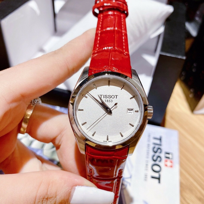 [HCM]Đồng hồ nữ dây da TI$$OTT TS007 Size 32mm Đồng hồ nữ mặt tròn chống nước Đồng hồ nữ cao cấp
