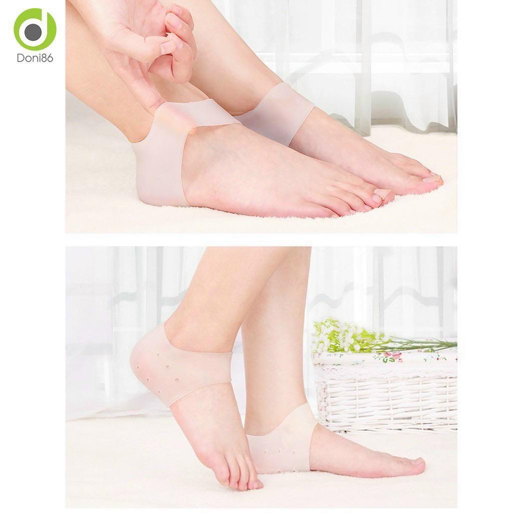 1 đôi bọc silicon bảo vệ gót chân ( đút gót chân vào trong)