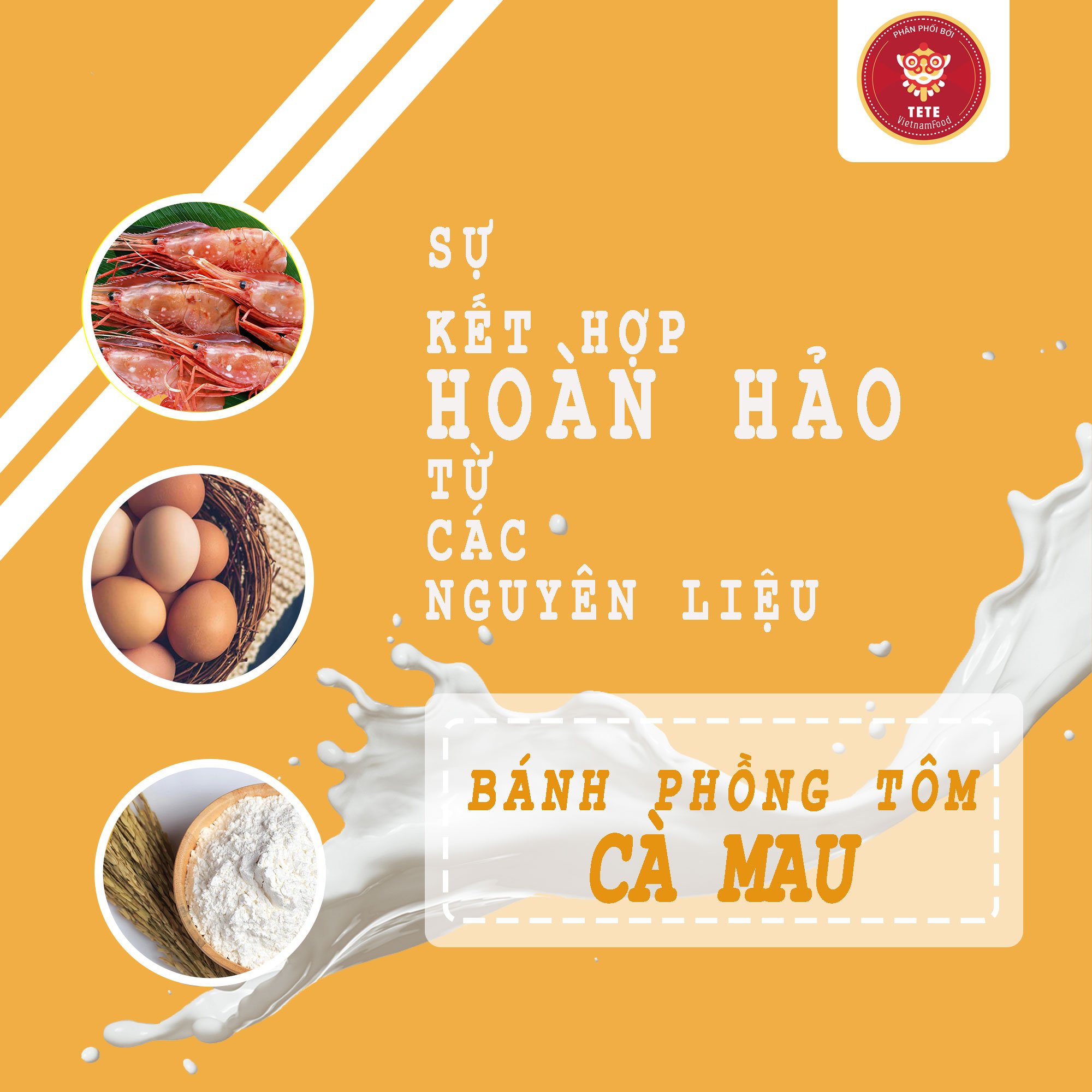 [Xử Lý Bởi Lazada] 500gram, BÁNH PHỒNG TÔM CÀ MAU TETE