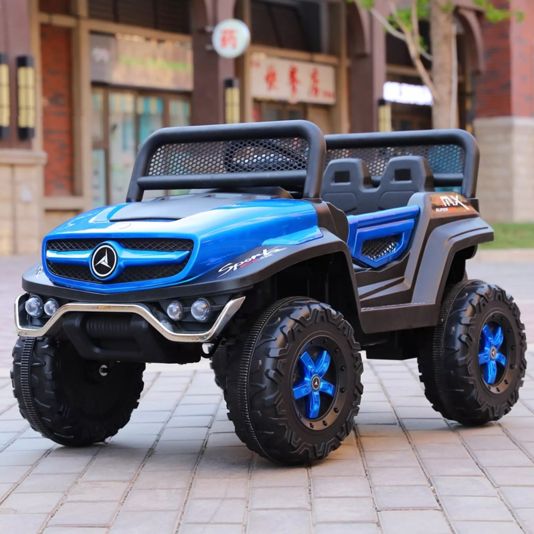 Xe ô tô điện trẻ em SJBB-1600. Model 2022 (Kiểu Dáng Địa Hình. Có Điều Khiển Từ Xa)