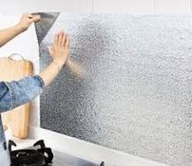 Cuộn 3 Mét Decal Giấy Dán Bếp Tráng Nhôm Cách Nhiệt (3 Mét Dài x 0.6 Mét Rộng)