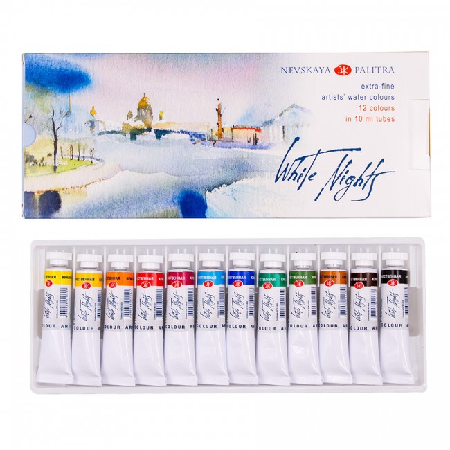 Màu Nước Tuýp White Nights 12/24 Màu 10ml
