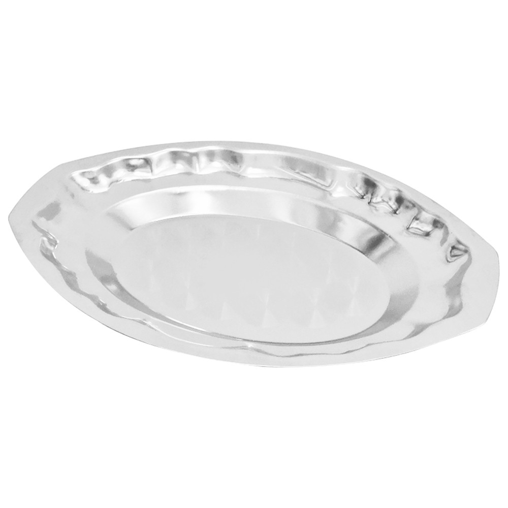 "đĩa hấp cá - dĩa hột xoài inox cao cấp size nhỏ dài 35cm