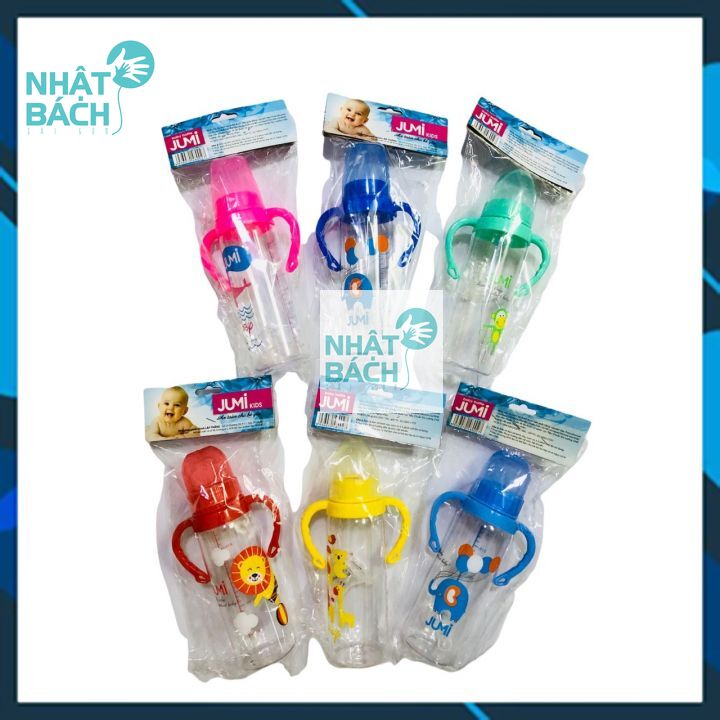 Bình sữa cổ hẹp YuMi 120ml - 240ml (có tay cầm)