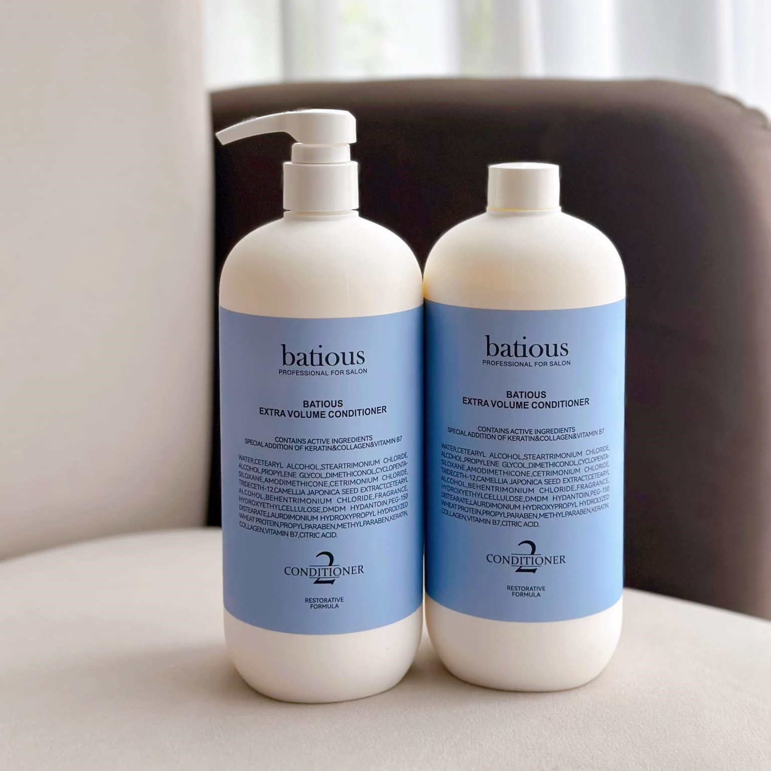 Cặp Dầu Gội Dầu Xả Chuyên Dùng Cho Spa Batious 960ml