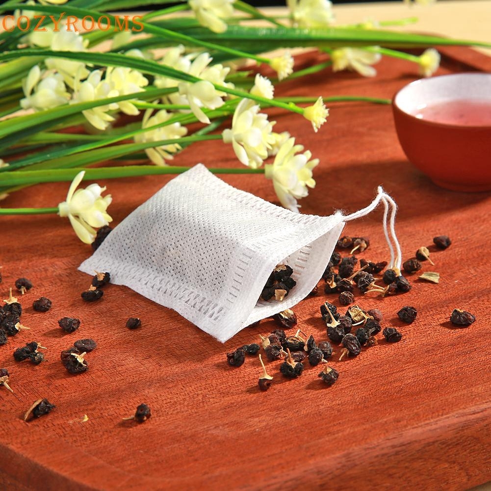 Set 100 túi lọc trà, lọc gia vị bằng vải không dệt (5x7cm)