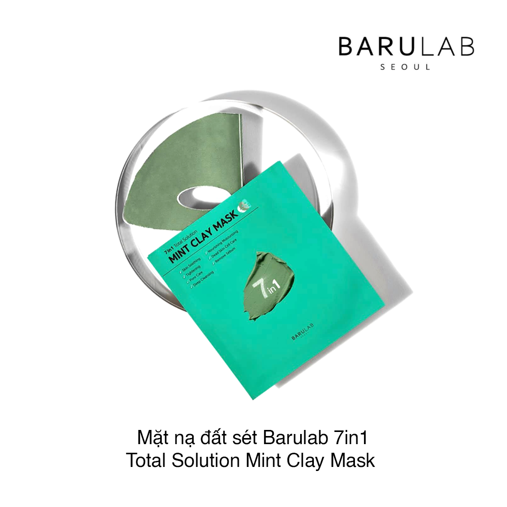 Mặt Nạ Barulab 7 In 1 Total Solution Mint Clay Mask Xanh (Date 07/2024)