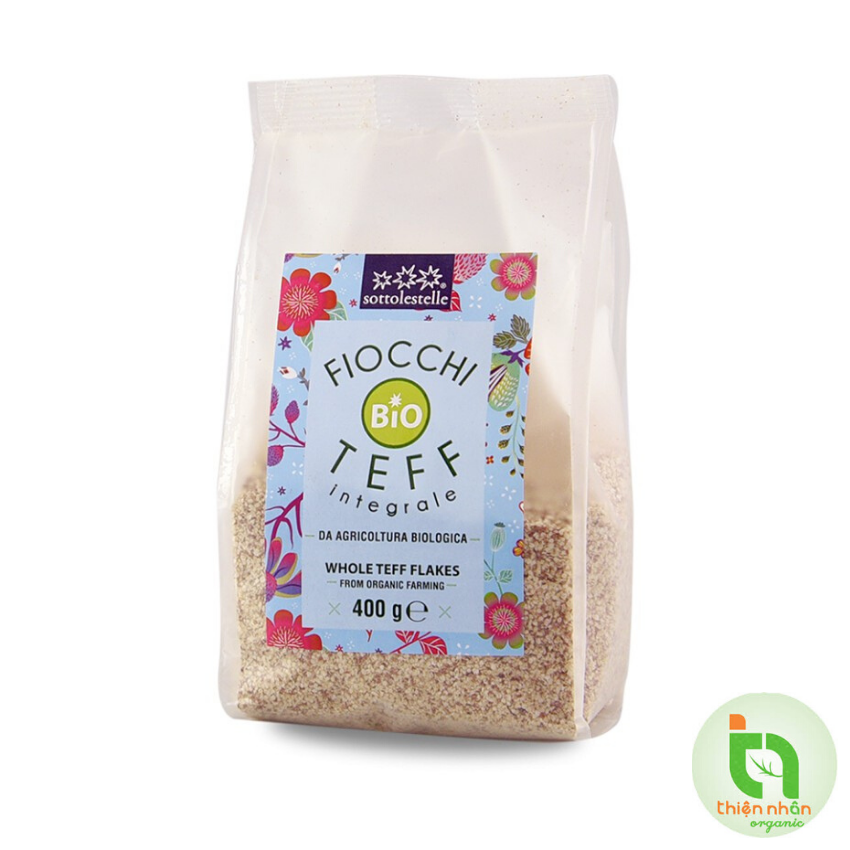 Hạt Teff  hữu cơ cán vụn Sottolestelle 400g