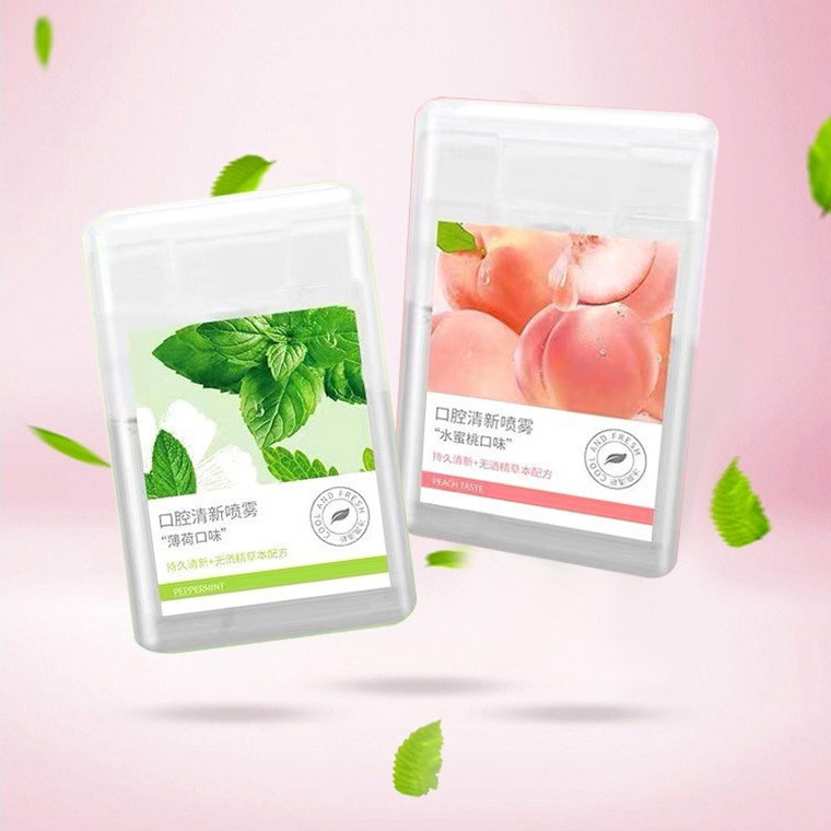 Xịt Thơm Miệng Vị Đào, Trà Xanh Thơm Mát Xịt