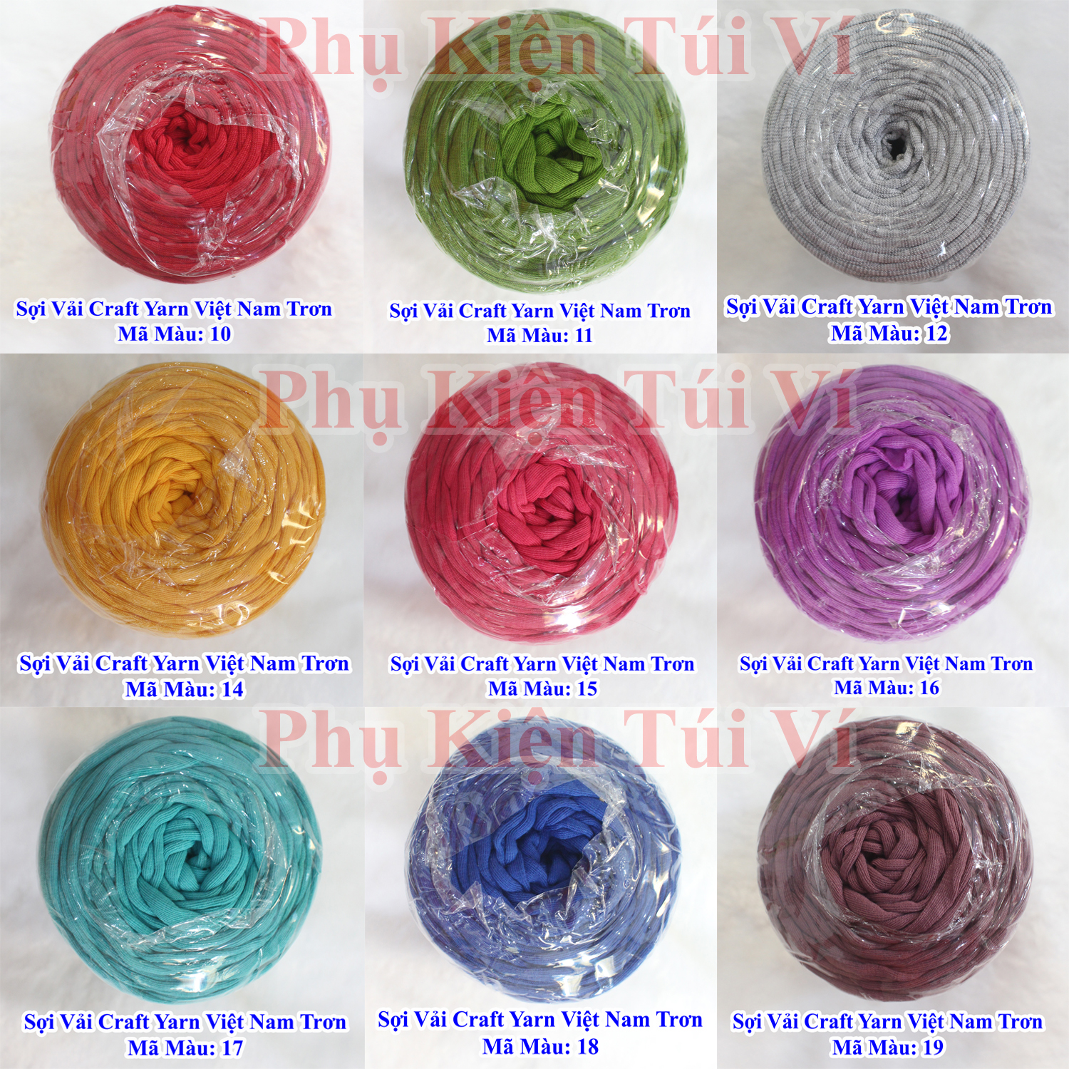 Sợi vải Việt Nam trơn 75k/c 250gr +-25gr/ Sợi vải craft yarn