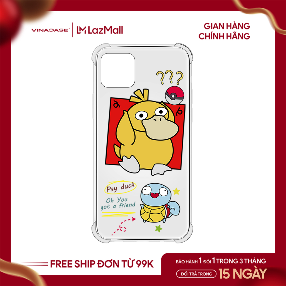 Ốp lưng Vina Case Realme 3/Realme C3/Realme 5i/Realme 5 Pro/Realme 5s/Realme 6/Realme C11/Realme C15/Realme C12/....Chống sốc trong in hình các nhân vật Pokemon Pikachu