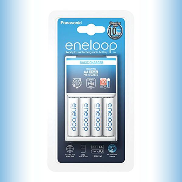 COMBO 4 PIN ENELOOP AA VÀ SẠC PANASONIC BQ-CC51