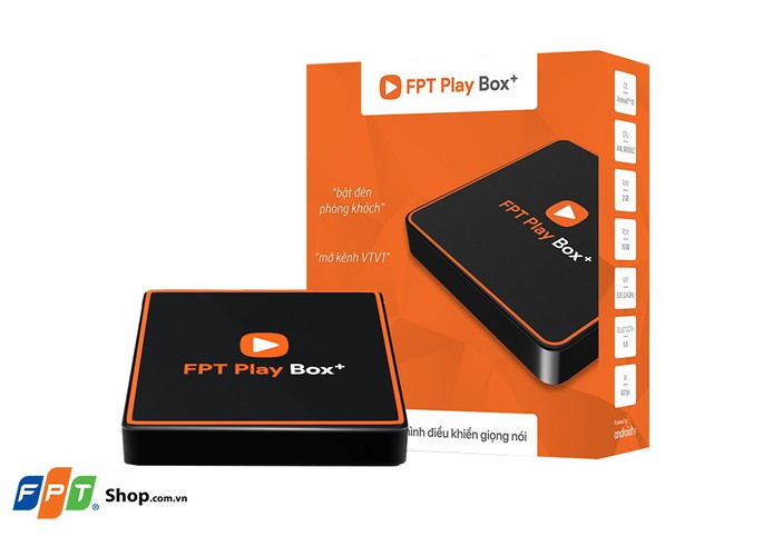 FPT PLAY BOX  2020 + Android 10 + 4K Model T550 ram 2G Có Điều Khiển Bằng Giọng Nói  2G ram 16G rom