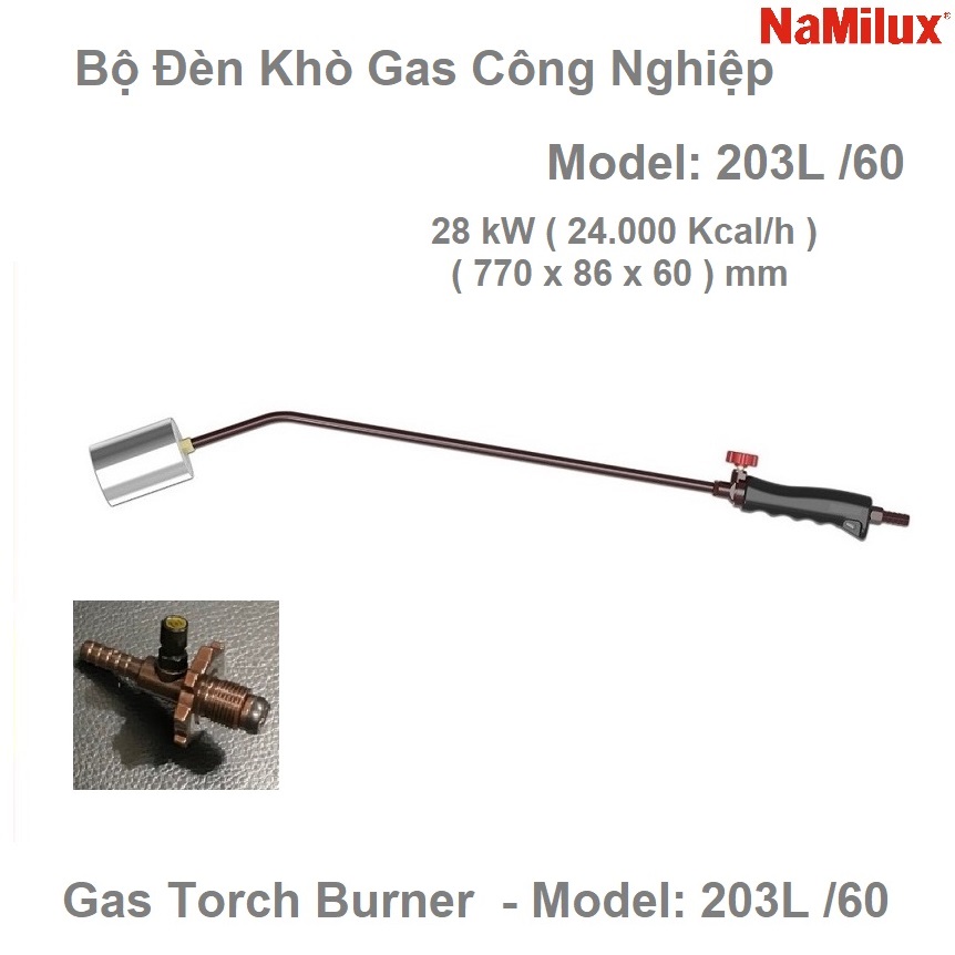 Gas torch burner brand Namilux 28kW