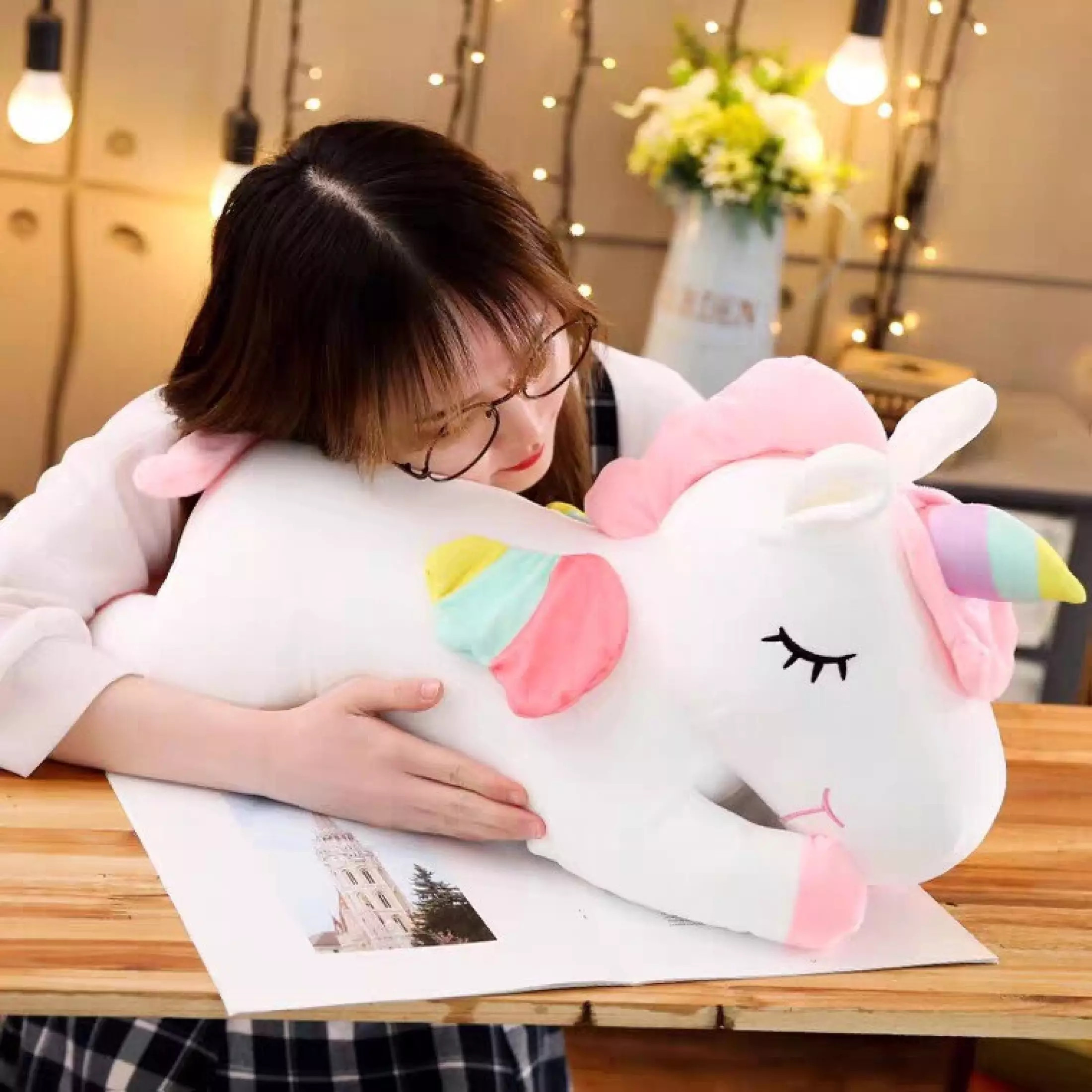 Gối Mền 3 Trong 1 Gấu Bông Kỳ Lân Dài 60cm, Gấu Bông Pony Nhập Khẩu, Hình Như Nào Mẫu Như vậy