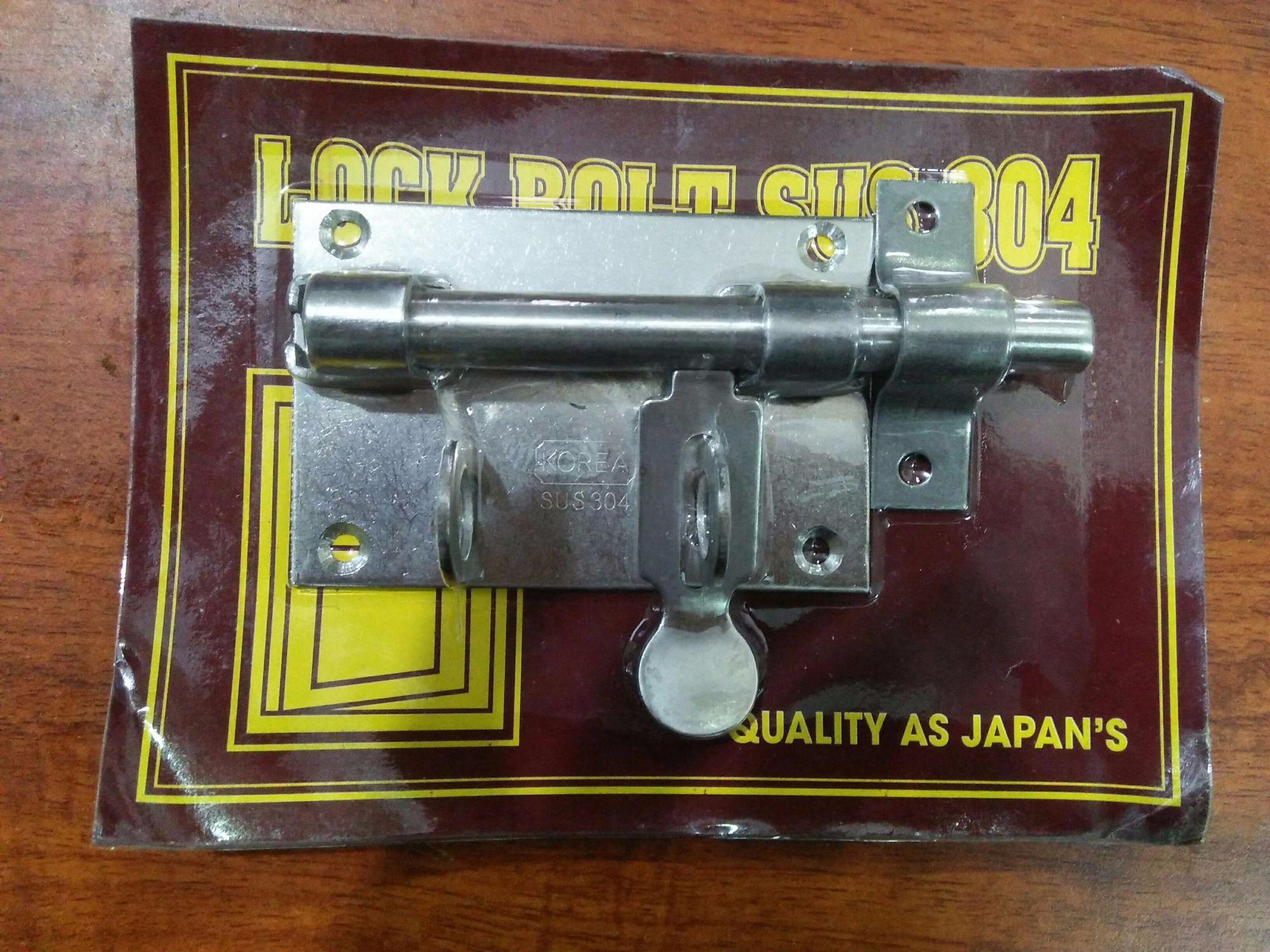 khóa chốt cửa ngang inox