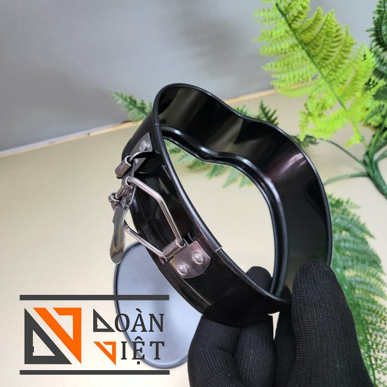 Bộ Khuôn Gài Chống dính Hình Tim - Tròn - Chữ Nhật. Khuôn Bánh Bông Lan - KHUÔN GÀI ĐẾ RỜI Thép Cacbon Không Dính. Dụng cụ làm bánh NƯỚNG TRUYỀN THỐNG gato, gateau, chiffon VUÔNG TRÒN TIM