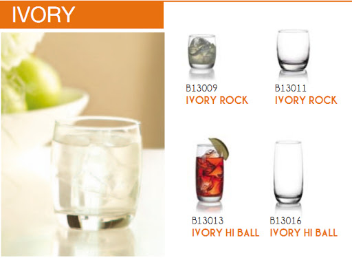Bộ 6 Cốc Thủy Tinh Ivory Rock Ocean – B13011 – 320ml