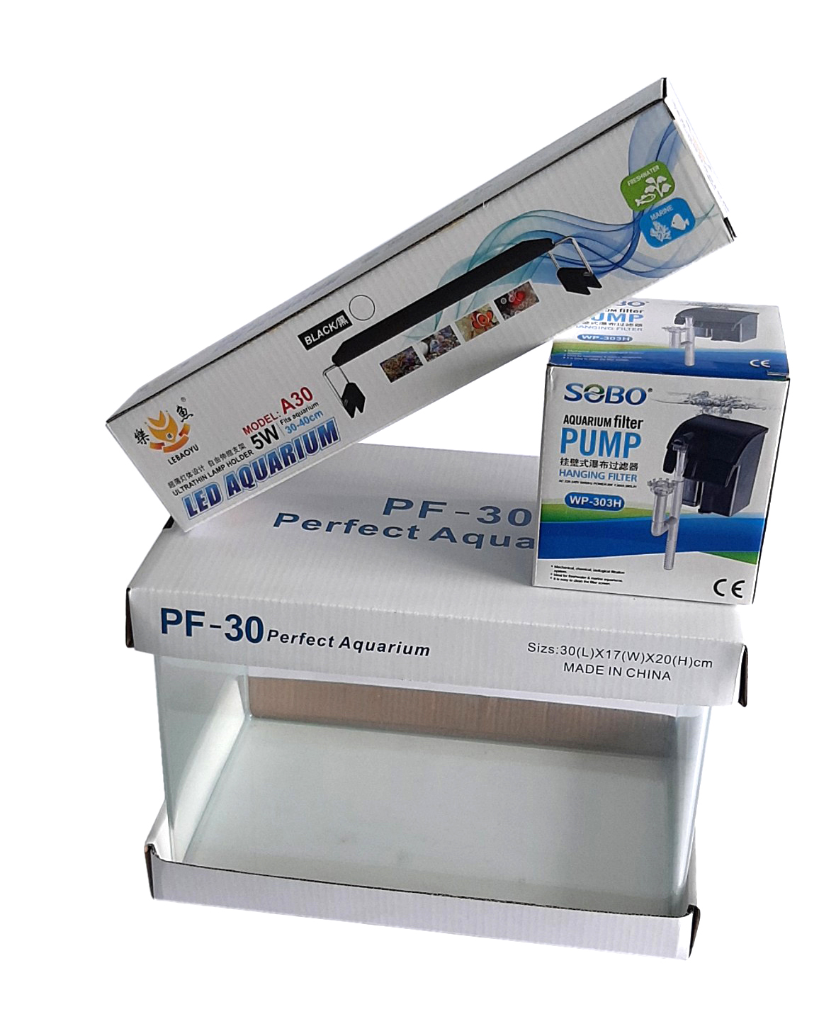 Bể cá đúc 30x17x20 cm, hồ cá mini thủy sinh để bàn