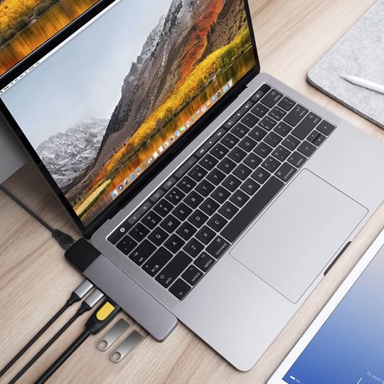HyperDrive NET 6-in-2 Hub for USB-C MacBook Pro 2016/2017/2018 ( tặng kèm bút cảm ứng )