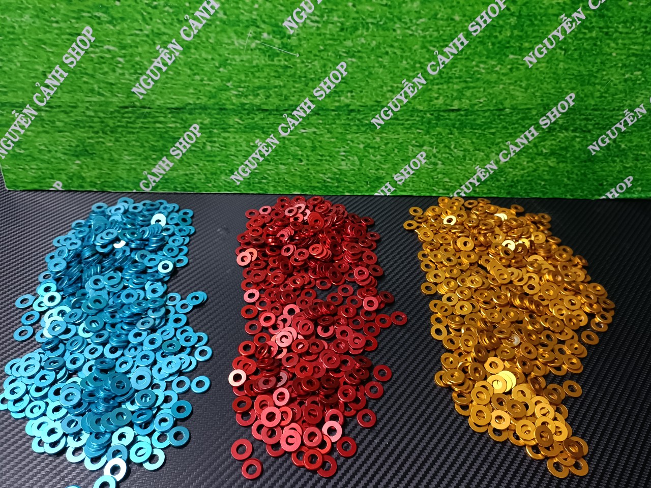 20 long đền nhôm 6ly gắn lóc máy