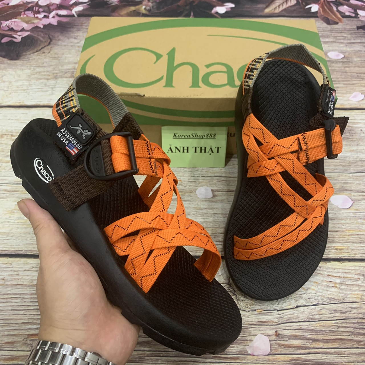 Giày sandal nam chaco đế cứng quai kép mã d153