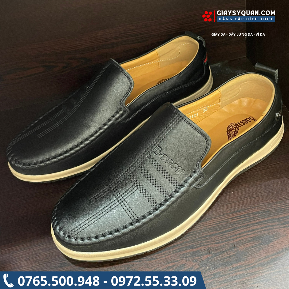 GIÀY LƯỜI NAM DA BÒ MÃ D20