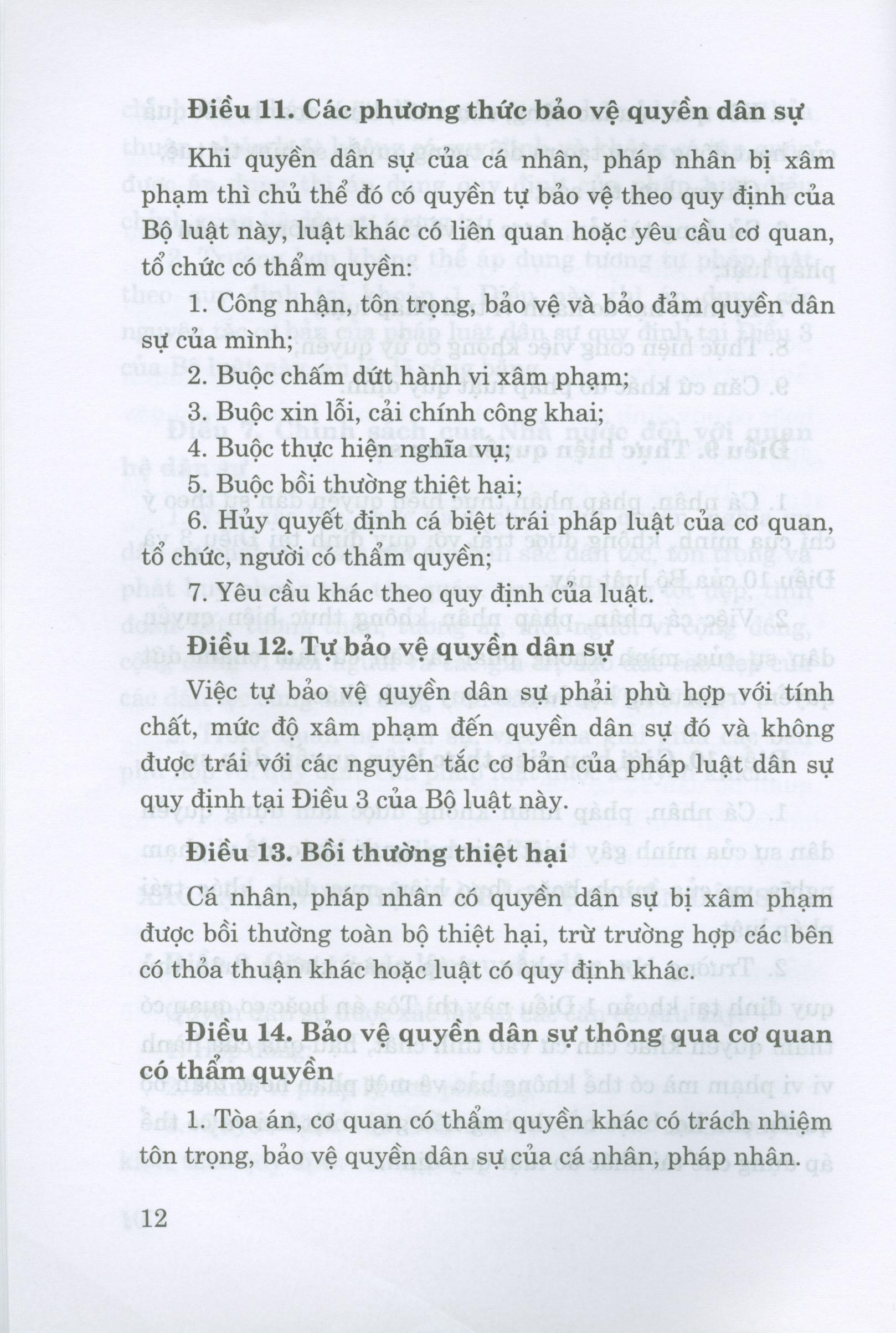 Bộ Luật Dân Sự (Hiện Hành)