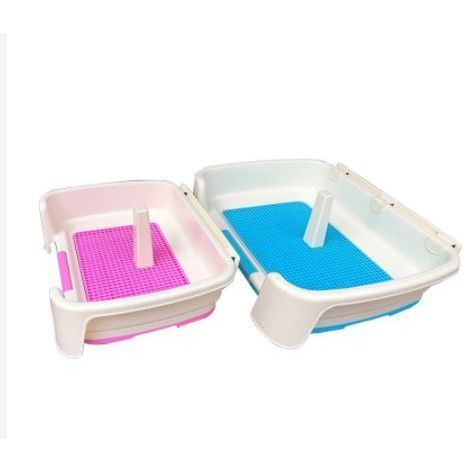 Khay Vệ Sinh Cho Chó Đực Có Tường Thành Chắn Lớn (size Đại)