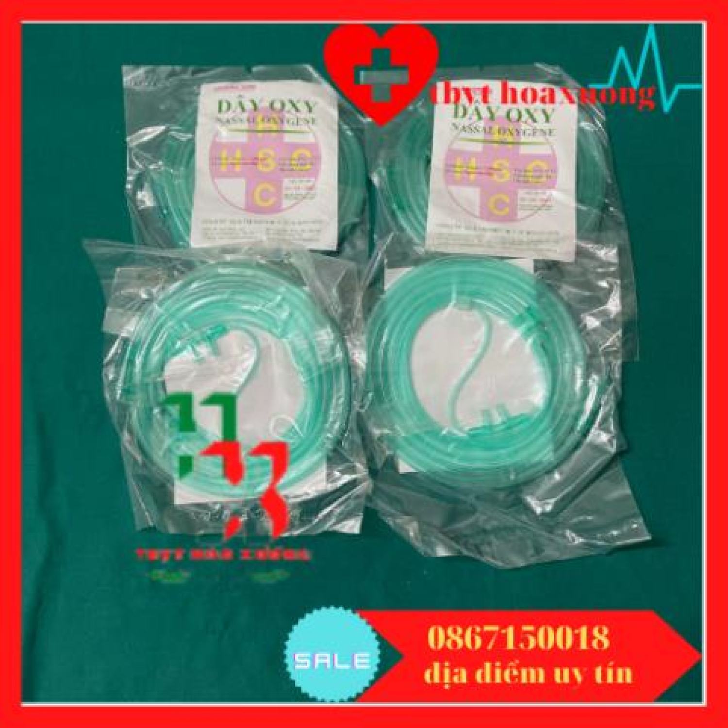 10 sợi dây thở oxy 2 nhánh hoàng sơn dùng cho các máy tạo oxy 3, 5, 10 lít trẻ em và người lớn
