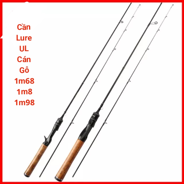 Cần lure cần câu lure ul cần câu cá siêu dẻo 1m68.1m8.1m98 x1